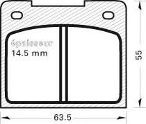 MGA 20 - Bremsbelagsatz, Scheibenbremse alexcarstop-ersatzteile.com