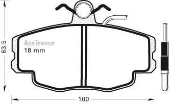 BOSCH 461117 - Bremsbelagsatz, Scheibenbremse alexcarstop-ersatzteile.com