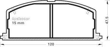 MGA 239 - Bremsbelagsatz, Scheibenbremse alexcarstop-ersatzteile.com