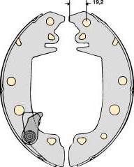 MGA M604 - Bremsbackensatz alexcarstop-ersatzteile.com