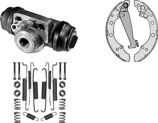 MGA K717599 - Bremsbackensatz alexcarstop-ersatzteile.com