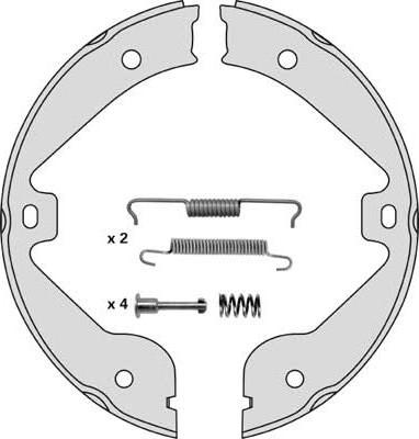 MGA M854R - Bremsbackensatz, Feststellbremse alexcarstop-ersatzteile.com