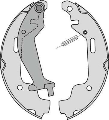 MGA M810 - Bremsbackensatz alexcarstop-ersatzteile.com