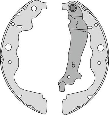 MGA M881 - Bremsbackensatz alexcarstop-ersatzteile.com