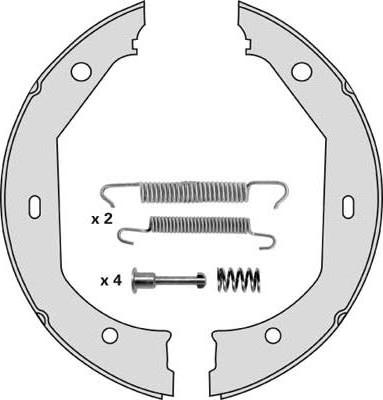 MGA M773R - Bremsbackensatz, Feststellbremse alexcarstop-ersatzteile.com