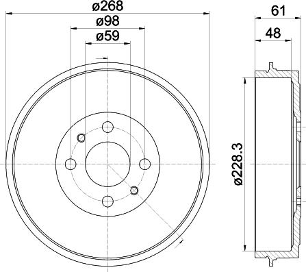 Mintex MBD219 - Bremstrommel alexcarstop-ersatzteile.com