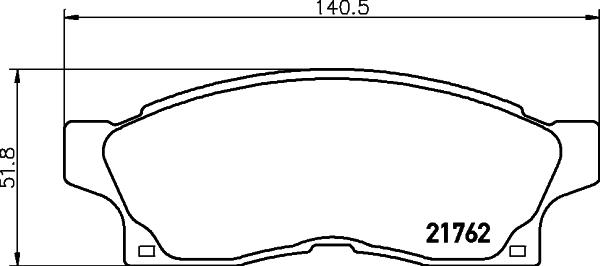 Mintex MDB1498 - Bremsbelagsatz, Scheibenbremse alexcarstop-ersatzteile.com