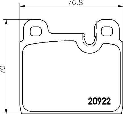 Kawe 80870 - Bremsbelagsatz, Scheibenbremse alexcarstop-ersatzteile.com