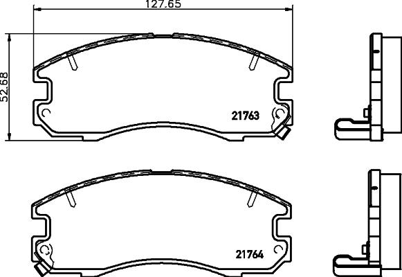 Mintex MDB1406 - Bremsbelagsatz, Scheibenbremse alexcarstop-ersatzteile.com