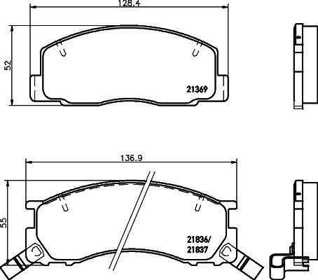 Mintex MDB1545 - Bremsbelagsatz, Scheibenbremse alexcarstop-ersatzteile.com