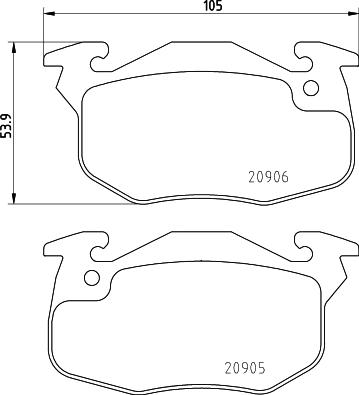 Mintex MDB1519 - Bremsbelagsatz, Scheibenbremse alexcarstop-ersatzteile.com