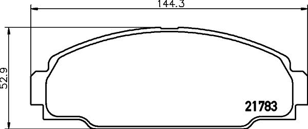 Mintex MDB1619 - Bremsbelagsatz, Scheibenbremse alexcarstop-ersatzteile.com