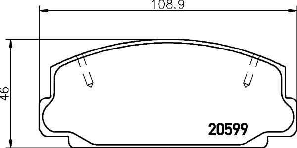 Mintex MDB1149 - Bremsbelagsatz, Scheibenbremse alexcarstop-ersatzteile.com