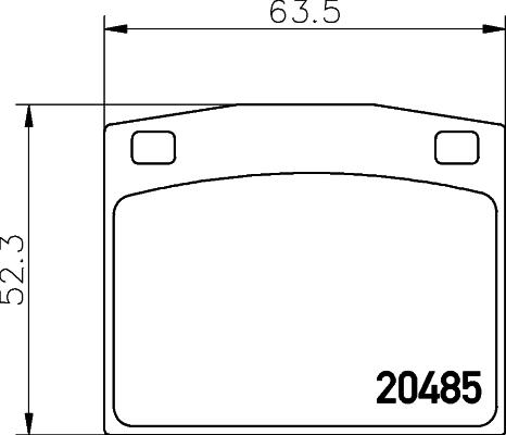 Mintex MDB1106 - Bremsbelagsatz, Scheibenbremse alexcarstop-ersatzteile.com