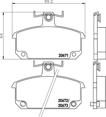 Mintex MDB1172 - Bremsbelagsatz, Scheibenbremse alexcarstop-ersatzteile.com