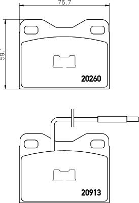 Mintex MDB1304 - Bremsbelagsatz, Scheibenbremse alexcarstop-ersatzteile.com