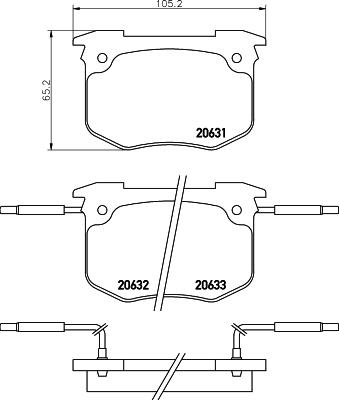 Mintex MDB1315 - Bremsbelagsatz, Scheibenbremse alexcarstop-ersatzteile.com