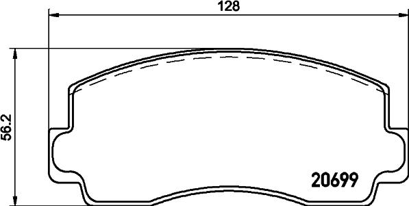 Spidan 0.080543 - Bremsbelagsatz, Scheibenbremse alexcarstop-ersatzteile.com