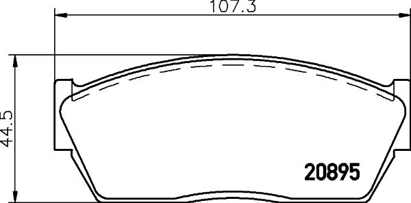 Mintex MDB1259 - Bremsbelagsatz, Scheibenbremse alexcarstop-ersatzteile.com