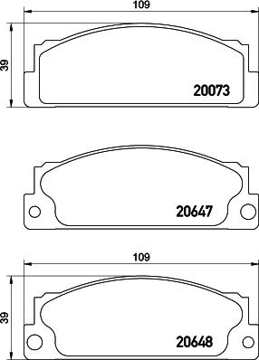 Mintex MDB1203 - Bremsbelagsatz, Scheibenbremse alexcarstop-ersatzteile.com