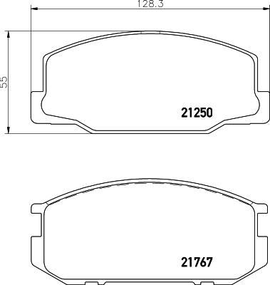 Mintex MDB1226 - Bremsbelagsatz, Scheibenbremse alexcarstop-ersatzteile.com