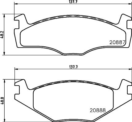 Mintex MDB1793 - Bremsbelagsatz, Scheibenbremse alexcarstop-ersatzteile.com