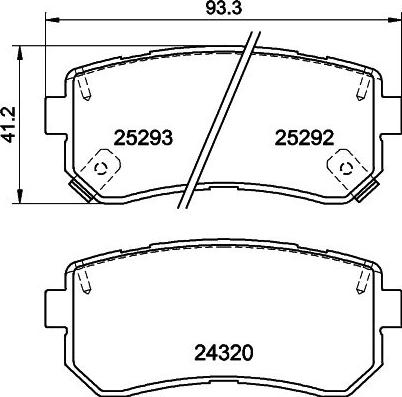 Mintex MDB83232 - Bremsbelagsatz, Scheibenbremse alexcarstop-ersatzteile.com