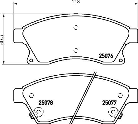 Mintex MDB3098 - Bremsbelagsatz, Scheibenbremse alexcarstop-ersatzteile.com