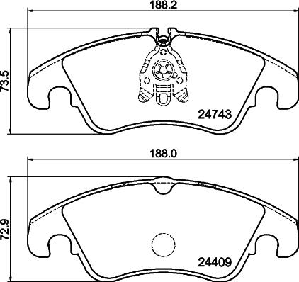 Mintex MDB3041 - Bremsbelagsatz, Scheibenbremse alexcarstop-ersatzteile.com