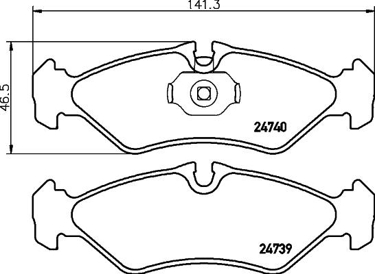 Mintex MDB3016 - Bremsbelagsatz, Scheibenbremse alexcarstop-ersatzteile.com