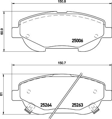 Mintex MDB3139 - Bremsbelagsatz, Scheibenbremse alexcarstop-ersatzteile.com