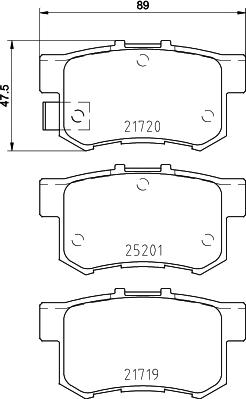 Mintex MDB3134 - Bremsbelagsatz, Scheibenbremse alexcarstop-ersatzteile.com