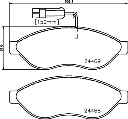 Mintex MVK0043 - Bremsensatz, Scheibenbremse alexcarstop-ersatzteile.com