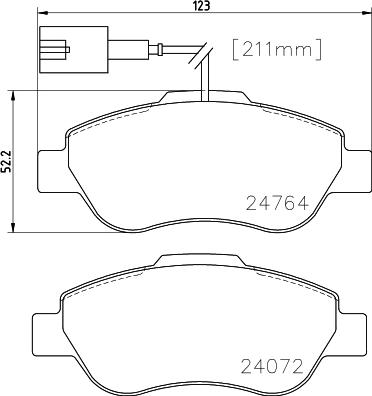 Mintex MDB3316 - Bremsbelagsatz, Scheibenbremse alexcarstop-ersatzteile.com