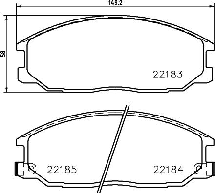 Mintex MDB3754 - Bremsbelagsatz, Scheibenbremse alexcarstop-ersatzteile.com