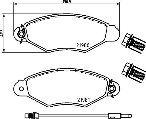 Mintex MDK0128 - Bremsensatz, Scheibenbremse alexcarstop-ersatzteile.com