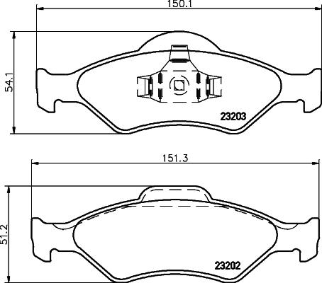 Mintex MDB2060 - Bremsbelagsatz, Scheibenbremse alexcarstop-ersatzteile.com