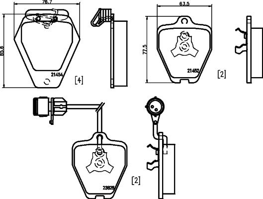 Mintex MDB2148 - Bremsbelagsatz, Scheibenbremse alexcarstop-ersatzteile.com