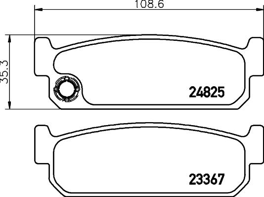 Mintex MDB2175 - Bremsbelagsatz, Scheibenbremse alexcarstop-ersatzteile.com