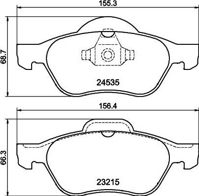 Mintex MDB2883 - Bremsbelagsatz, Scheibenbremse alexcarstop-ersatzteile.com