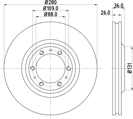 Mintex MDC987 - Bremsscheibe alexcarstop-ersatzteile.com