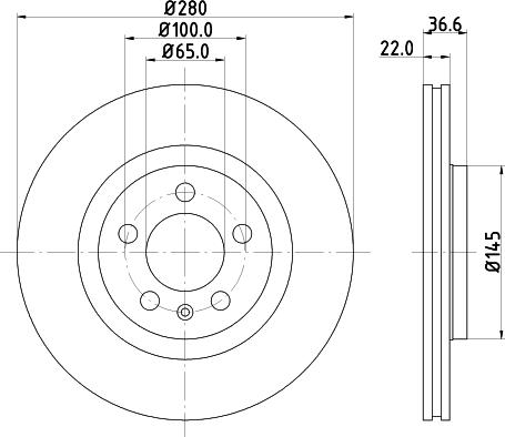 Mintex MDC978 - Bremsscheibe alexcarstop-ersatzteile.com