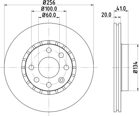 Mintex MDC693 - Bremsscheibe alexcarstop-ersatzteile.com