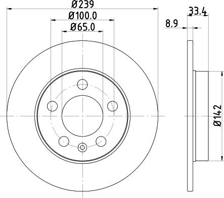 Mintex MDC1515 - Bremsscheibe alexcarstop-ersatzteile.com