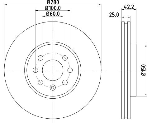 Mintex MDC1673 - Bremsscheibe alexcarstop-ersatzteile.com