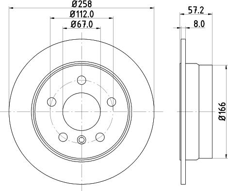 Mintex MDC1846C - Bremsscheibe alexcarstop-ersatzteile.com