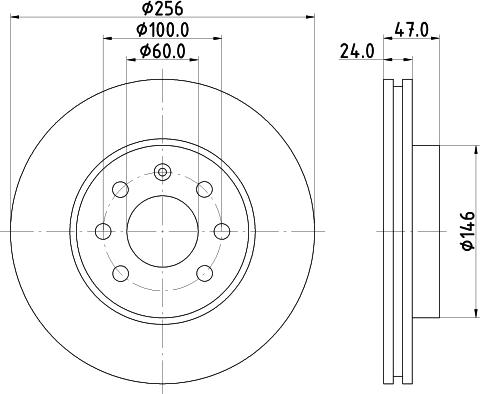 Mintex MDC1388 - Bremsscheibe alexcarstop-ersatzteile.com