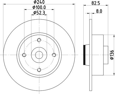 Mintex MDC1762 - Bremsscheibe alexcarstop-ersatzteile.com