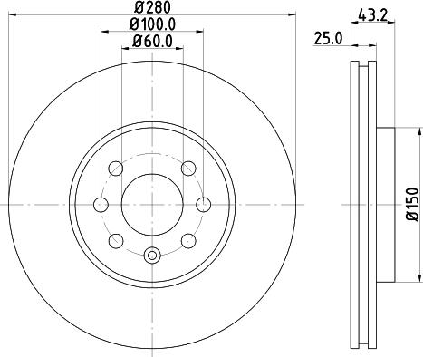 Mintex MDC1703 - Bremsscheibe alexcarstop-ersatzteile.com