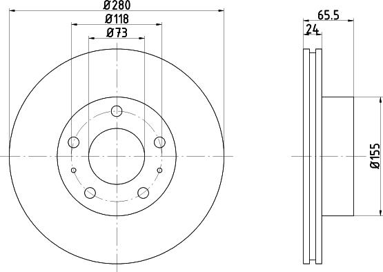 Mintex MDC839 - Bremsscheibe alexcarstop-ersatzteile.com